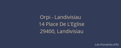 Orpi - Landivisiau