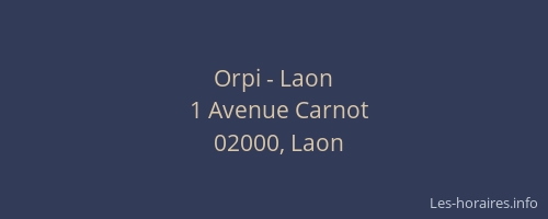 Orpi - Laon