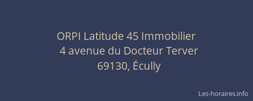 ORPI Latitude 45 Immobilier