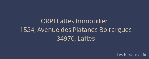 ORPI Lattes Immobilier