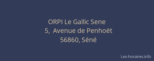 ORPI Le Gallic Sene