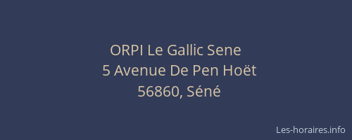 ORPI Le Gallic Sene