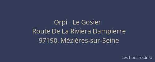 Orpi - Le Gosier