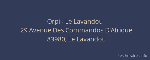 Orpi - Le Lavandou
