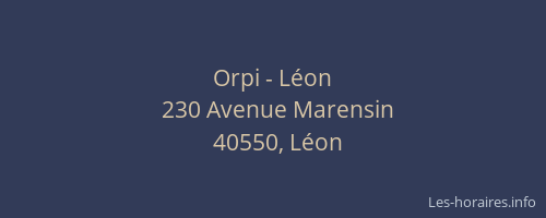 Orpi - Léon