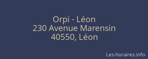 Orpi - Léon