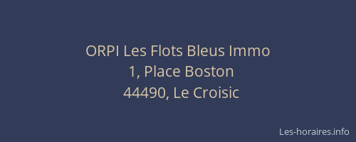 ORPI Les Flots Bleus Immo