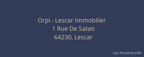 Orpi - Lescar Immobilier