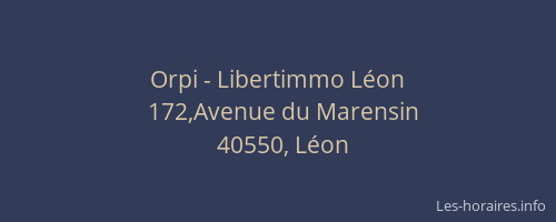 Orpi - Libertimmo L&eacute;on