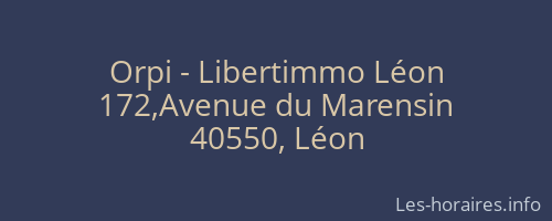 Orpi - Libertimmo Léon