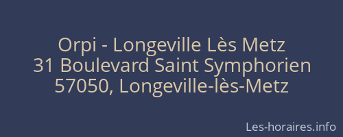 Orpi - Longeville Lès Metz