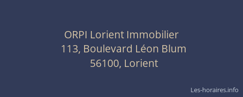 ORPI Lorient Immobilier