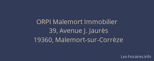ORPI Malemort Immobilier