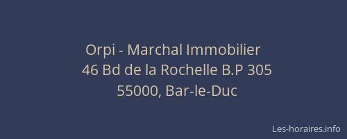 Orpi - Marchal Immobilier
