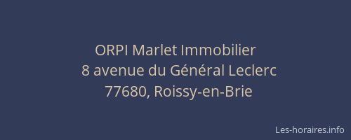 ORPI Marlet Immobilier
