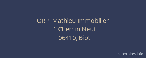 ORPI Mathieu Immobilier
