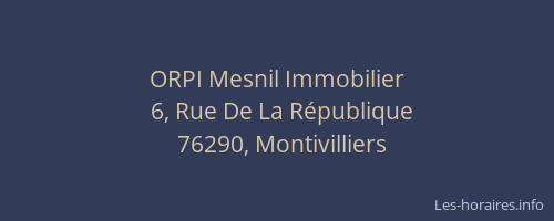 ORPI Mesnil Immobilier