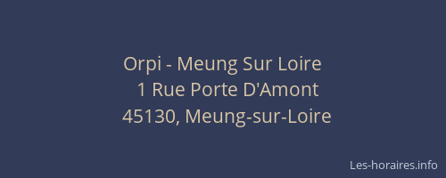 Orpi - Meung Sur Loire