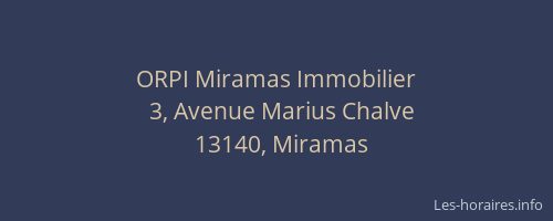 ORPI Miramas Immobilier