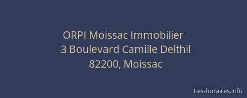 ORPI Moissac Immobilier