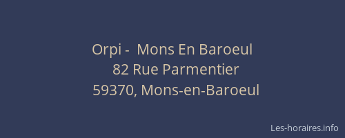 Orpi -  Mons En Baroeul