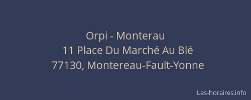 Orpi - Monterau