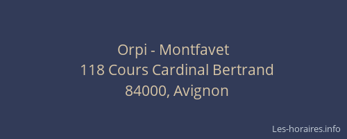 Orpi - Montfavet