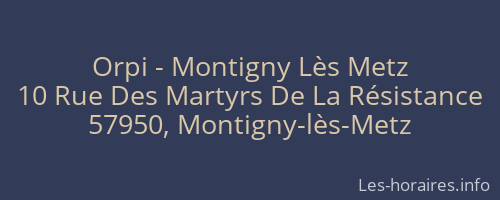 Orpi - Montigny Lès Metz