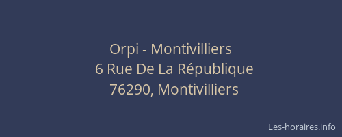 Orpi - Montivilliers