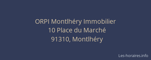 ORPI Montlhéry Immobilier
