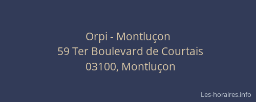 Orpi - Montluçon