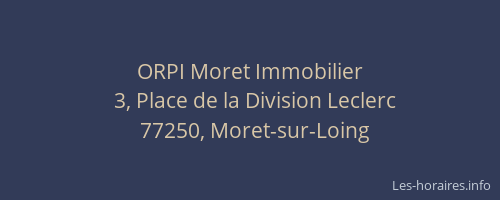 ORPI Moret Immobilier