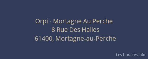 Orpi - Mortagne Au Perche