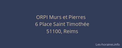 ORPI Murs et Pierres