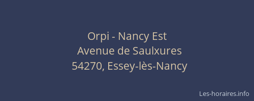 Orpi - Nancy Est