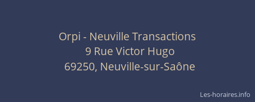 Orpi - Neuville Transactions