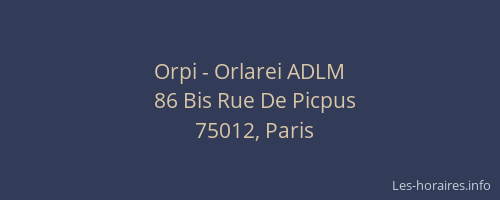 Orpi - Orlarei ADLM