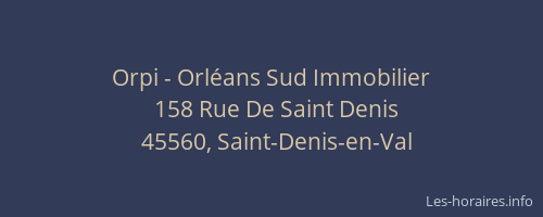 Orpi - Orléans Sud Immobilier