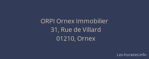 ORPI Ornex Immobilier