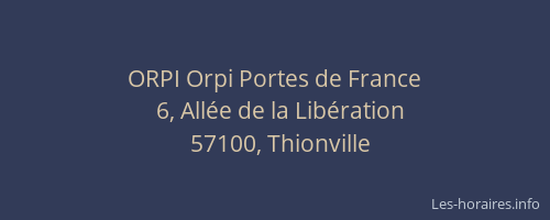 ORPI Orpi Portes de France