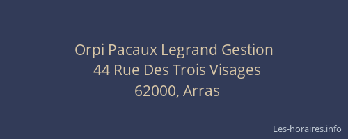 Orpi Pacaux Legrand Gestion