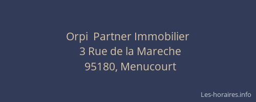 Orpi  Partner Immobilier