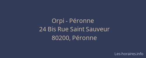 Orpi - Péronne