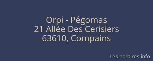 Orpi - Pégomas