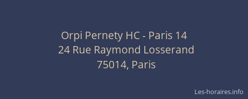 Orpi Pernety HC - Paris 14
