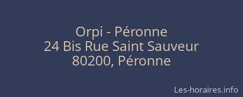 Orpi - Péronne