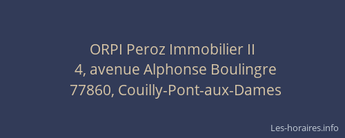 ORPI Peroz Immobilier II
