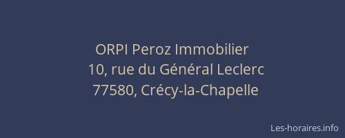 ORPI Peroz Immobilier