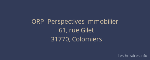 ORPI Perspectives Immobilier