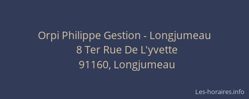 Orpi Philippe Gestion - Longjumeau